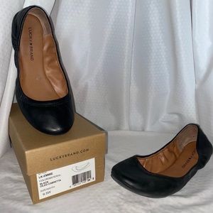 Lucky Brand Emmie 9.5W- Black Oiled Cabretta
